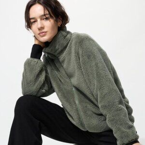 🌲 Uniqlo Fluffy Yarn Fleece Full-Zip Jacket | Size L